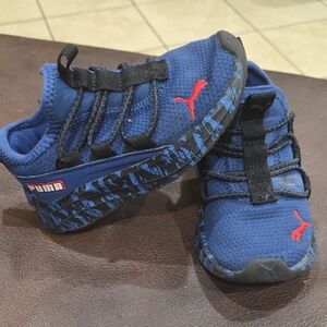 Puma Kids Blue and Red Sneakers